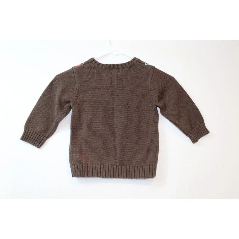 The Children's place Sweater toddler Size 24 Mo. Brown Argyle